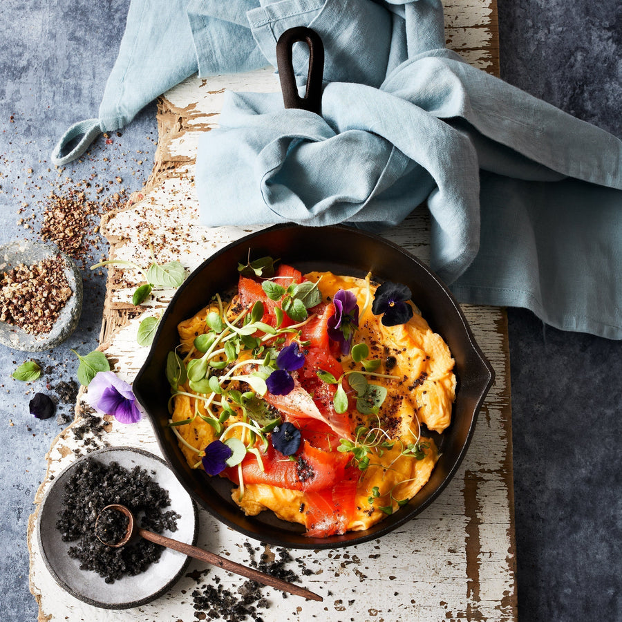 Scrambled Eggs with Salmon