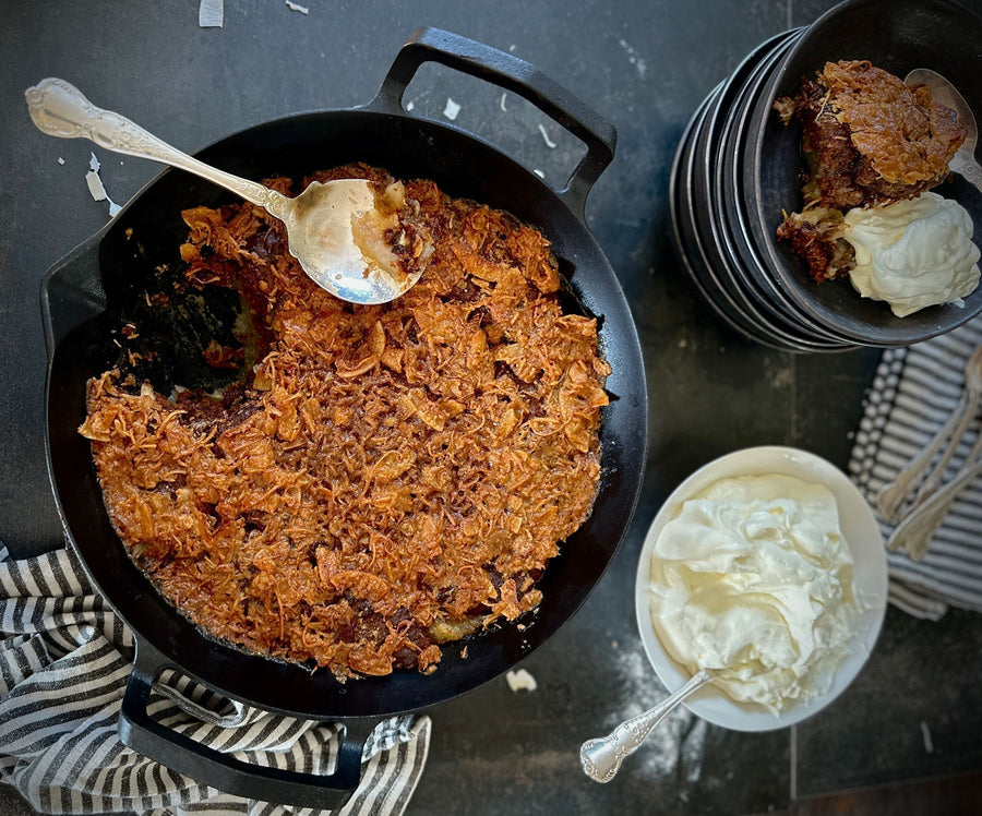 Spiced Apple Date Pudding