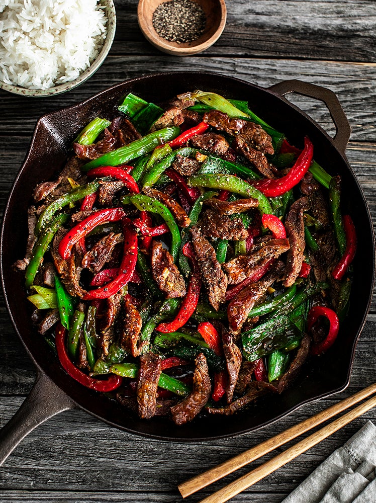Black Pepper Beef Stir-Fry