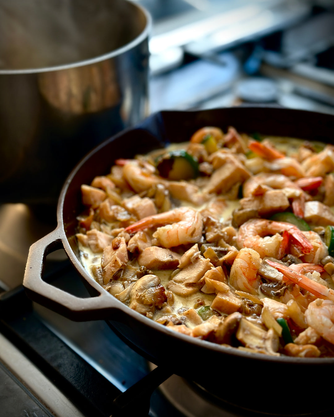Mum’s Smoked Chicken and Mushroom Pasta