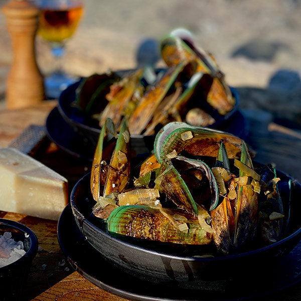 Mussels with Cider and Bacon